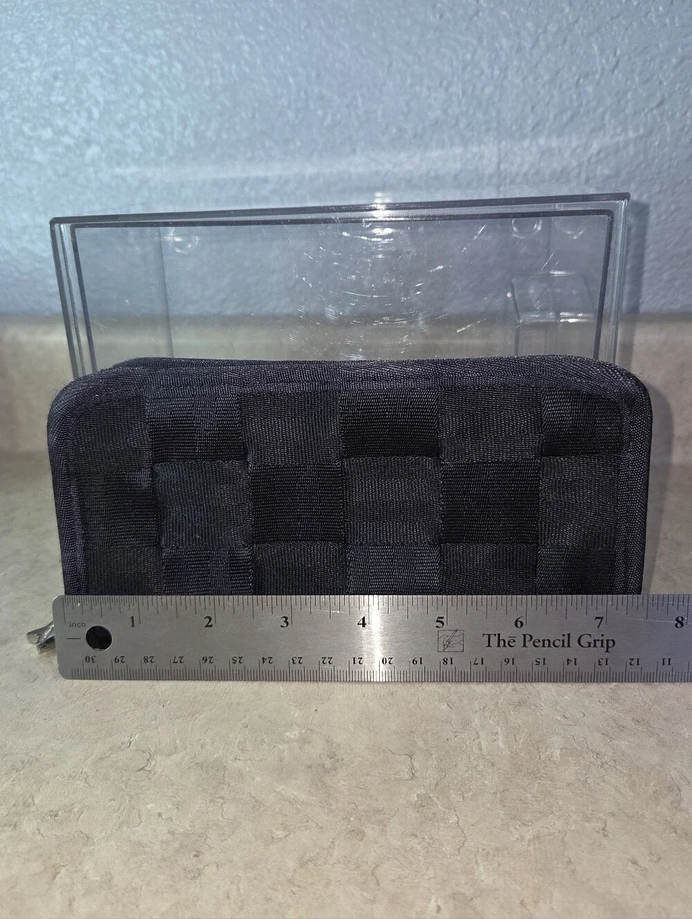 Harveys Vintage Original Seatbelt Bag Black Wallet Clutch